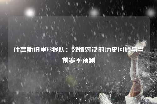 什鲁斯伯里VS狼队：激情对决的历史回顾与当前赛季预测